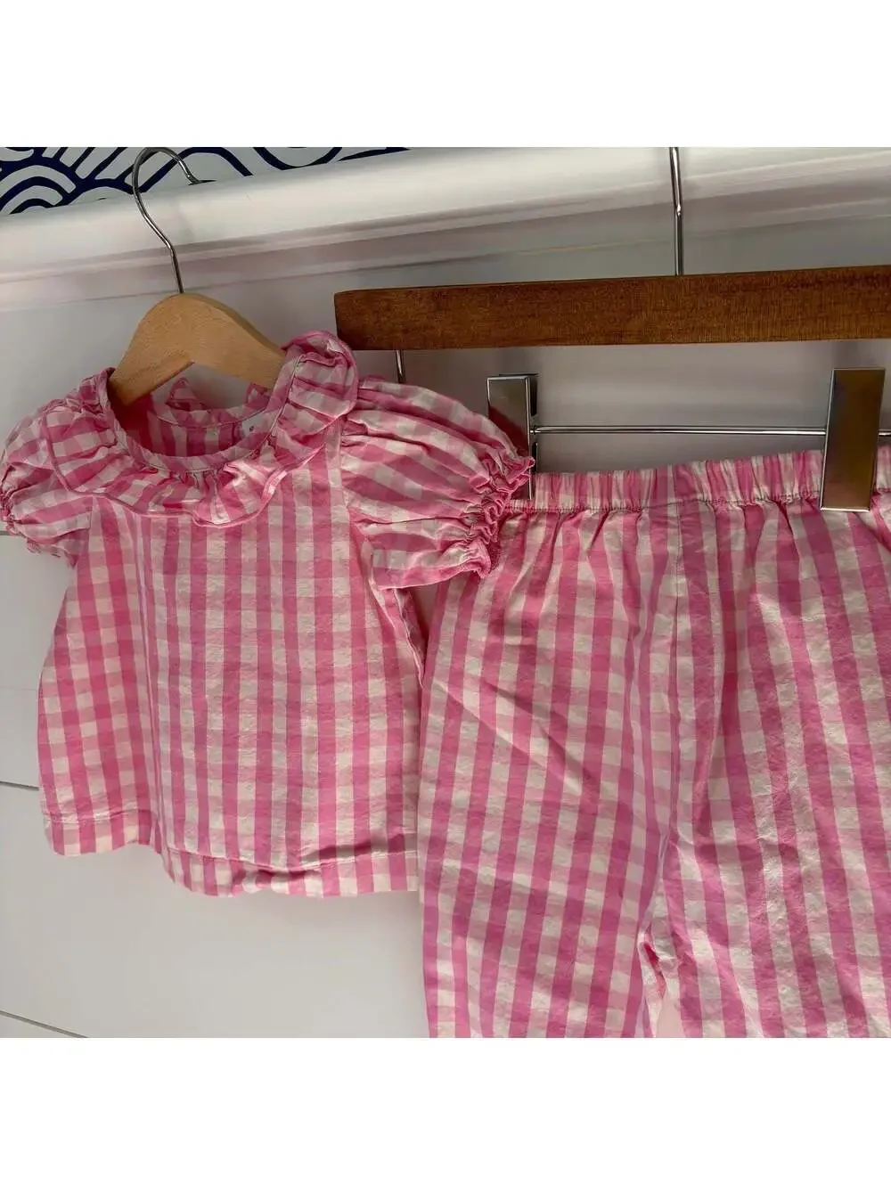 hanna andersson gingham set
